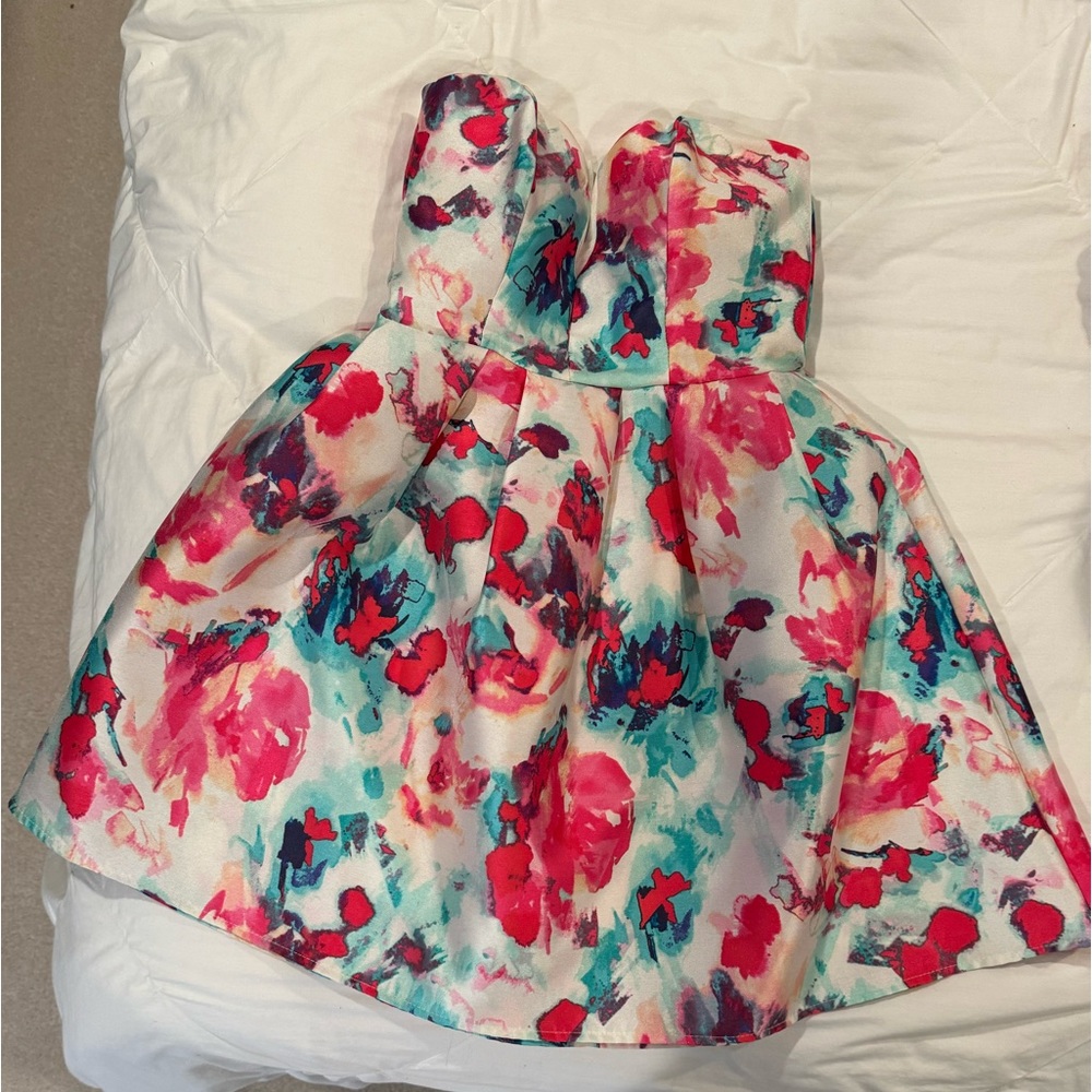 B Darlin Strapless Cocktail Dress, size: 3/4